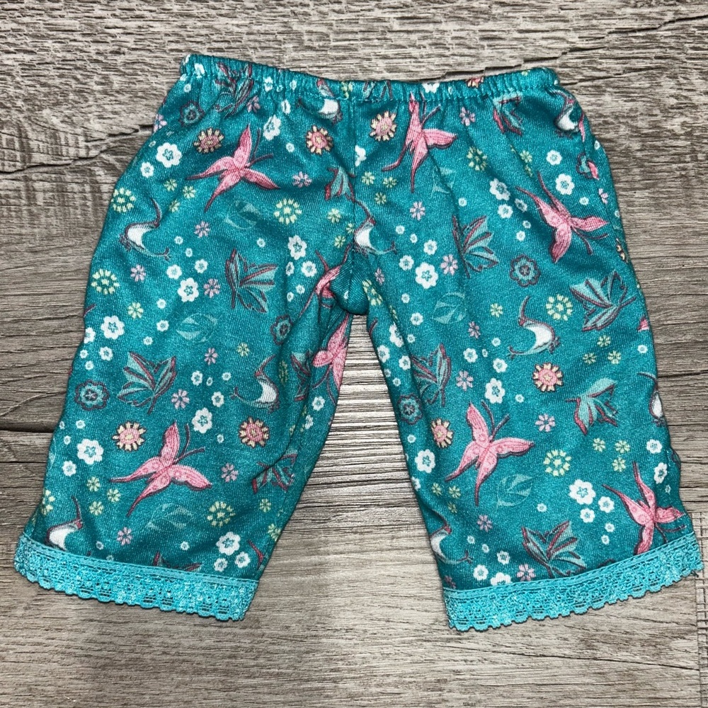 AMERICAN GIRL Girl of the Year 2006 JESS Turquoise Pajamas with Slippers - Picture 5 of 7